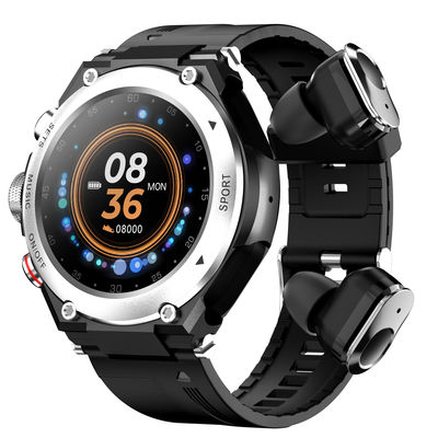 TWS スマートウォッチ 無線イヤホンとフィットネストラッカー Rainbuvvy T96 シルバーでアクティブライフスタイルをアップグレードしてください