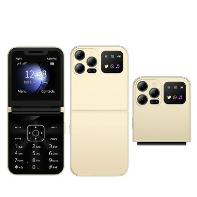 良い価格 2G GSM A50 Pro フリップ 携帯電話 双SIM 呼び出し記録 スピードダイヤル トーチ マジックボイス 2.4
