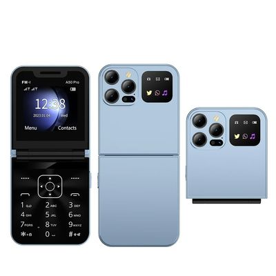 良い価格 A50 PRO 2G 機能 電話 折りたたみ デザイン スピードダイヤル ブラックリスト LED懐中電灯 接続 オンライン