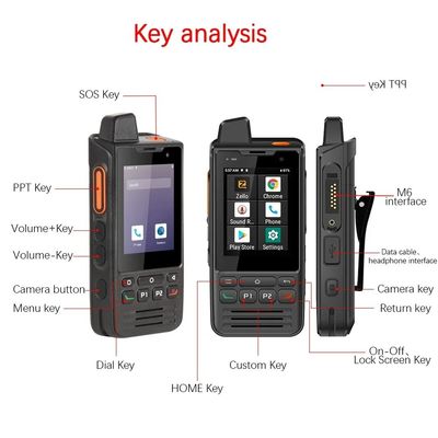 良い価格 UNIWA F60 Zello ウォーキー・トークイ IP68 スマートフォン アンドロイド 9 2.8'' 1+8GB FM ラジオ 5300mAh 4G PTT GPS オンライン