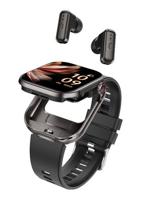 良い価格 T99 TWS スマートウォッチ 2-in-1 Bluetooth イヤホン 2.02インチ TFT スクエアスクリーン Bluetooth 通話 オンライン