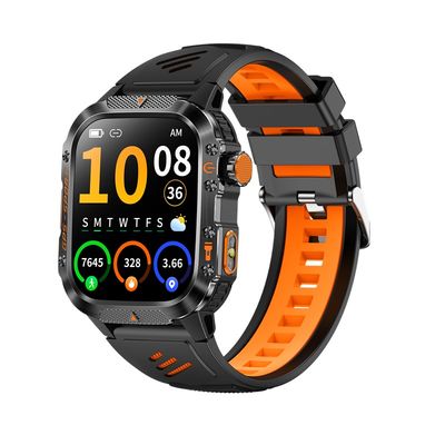 良い価格 GPSスポーツスマートウォッチ 2.01インチ IPSディスプレイ Bluetooth通話 高度計 気圧計 コンパス LED懐中電灯 オンライン