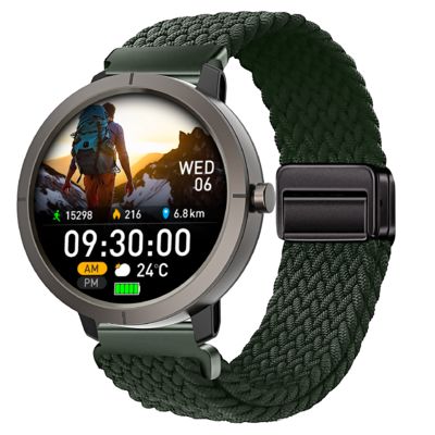 良い価格 DM76 スポーツ スマートウォッチ GPS 超薄さ1.32インチ AMOLED BT コール 50M 防水コンパス 心拍数 オンライン