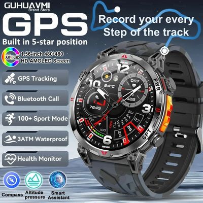 良い価格 BT Call Professional GPS AMOLED 650Mah 3ATM Waterproof Fitness tracking Sports Smartwatch オンライン
