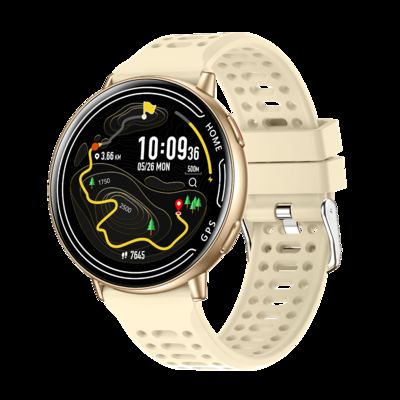 良い価格 KC100 GPS スマートウォッチ 女性用 IP68 防水 スポーツウォッチ 血圧 心拍数モニター オンライン