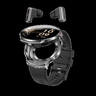 良い価格 T100 男性 TWS 2 in 1 ワイヤレス ブルーツ コール ヘッドセット 心拍数 スポーツ 音楽 イヤホン スマートウォッチ オンライン