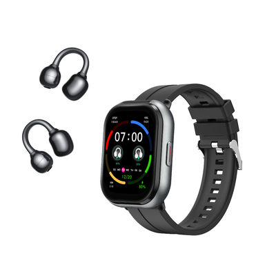 良い価格 D12 スマートウォッチ TWS 2 in 1 ワイヤレス ブルーツコール ヘッドセット 音楽再生 スポーツ フィットネストラッカー オンライン