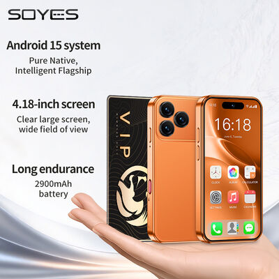 良い価格 XS19 MAX LTE 4G Mini 4.18'' Android 15.0 4+64GB Dual SIM 2900mAh Face Unlock Small Mobile Phone オンライン